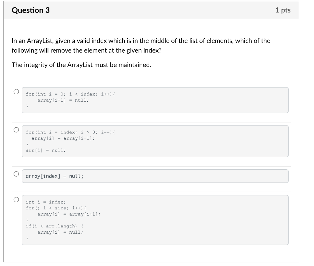 Solved Question 1 1 pts (Select all that apply) Which of the | Chegg.com