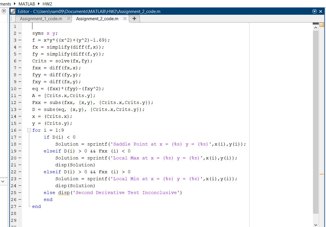 assignment problem matlab code