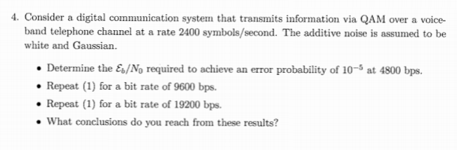 Solved 4. Consider A Digital Communication System That | Chegg.com