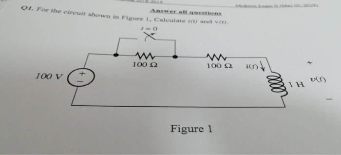 Solved O1. For the circuit shown in Figure 1. Calculate ic | Chegg.com