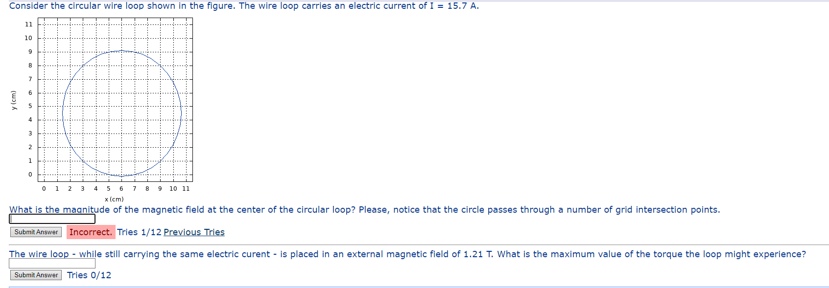 Solved Consider The Circular Wire Loop Shown In The Figure. | Chegg.com