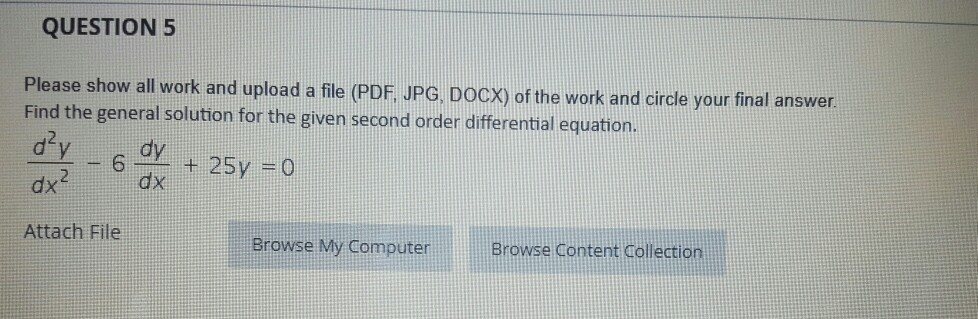 Solved Question 5 Please Show All Work And Upload A File Chegg Solved Question 5 Please Show All Work And Upload A File Chegg