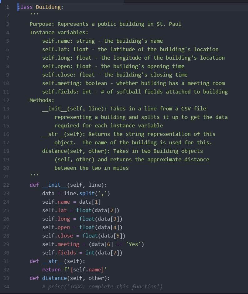 Solved Warm-up 1). Building Class Download the lab12.py file | Chegg.com