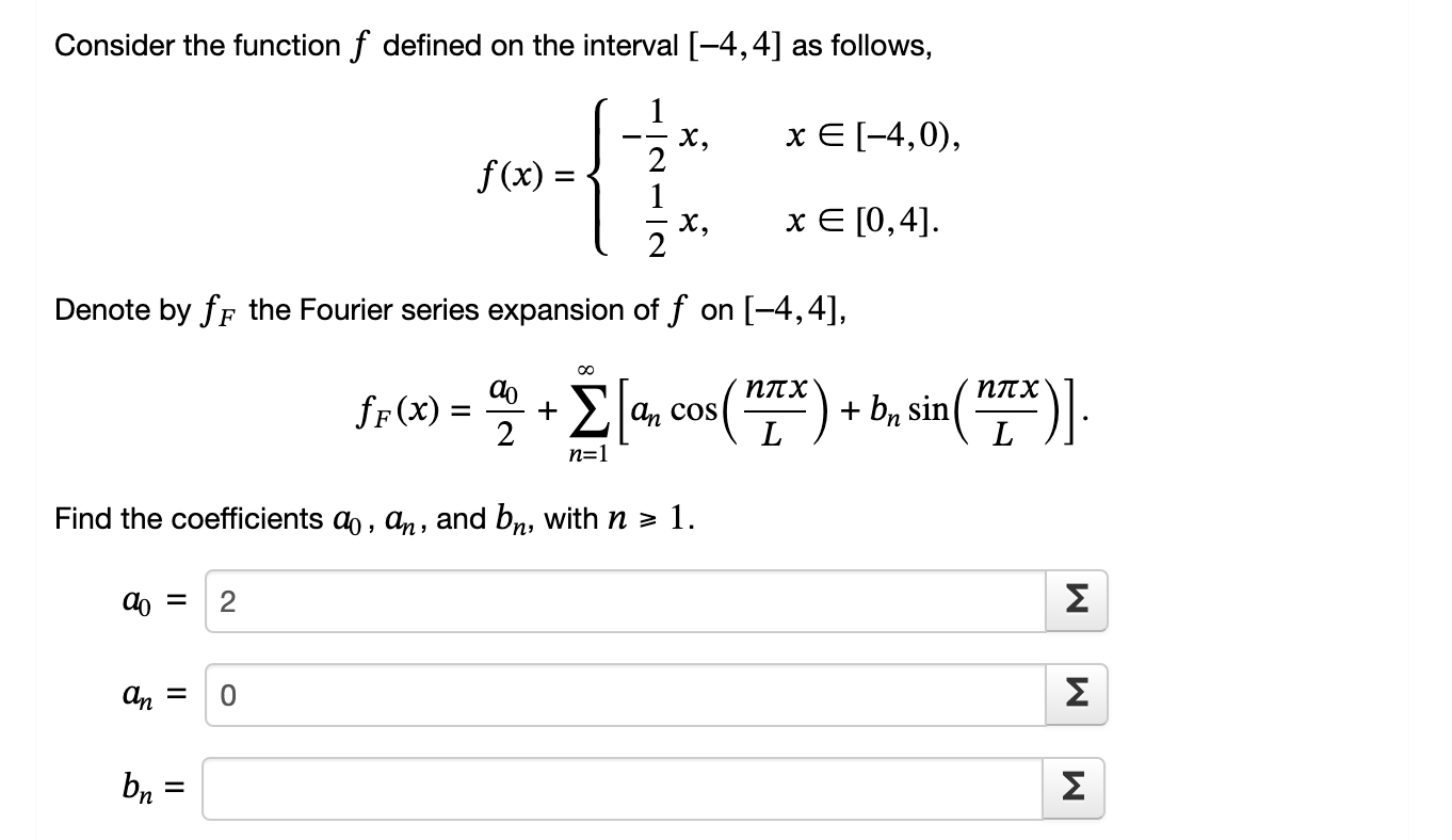 Solved Consider The Function F ﻿defined On The Interval 44 3579