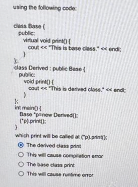 Solved QUESTION 5 Given the following function: void | Chegg.com