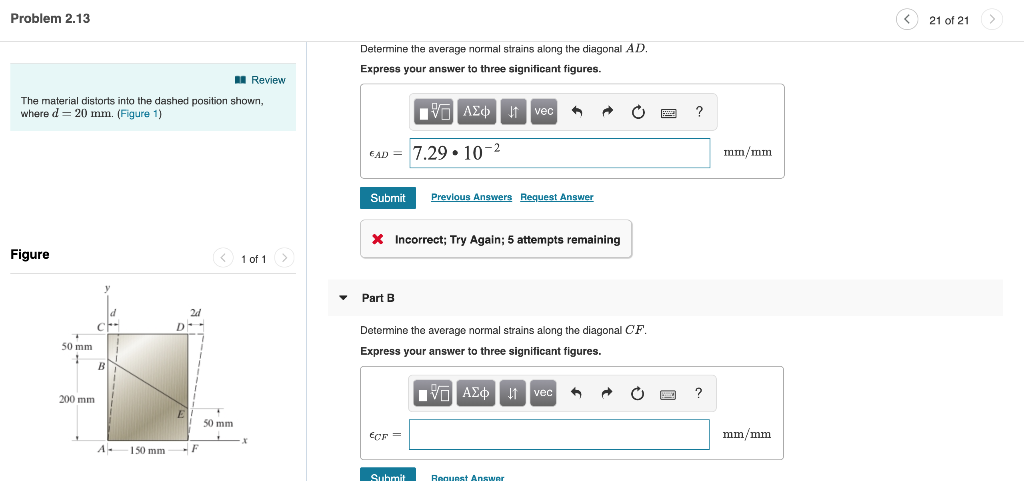 Solved Problem 2.13 21 of 21 Determine the average normal | Chegg.com