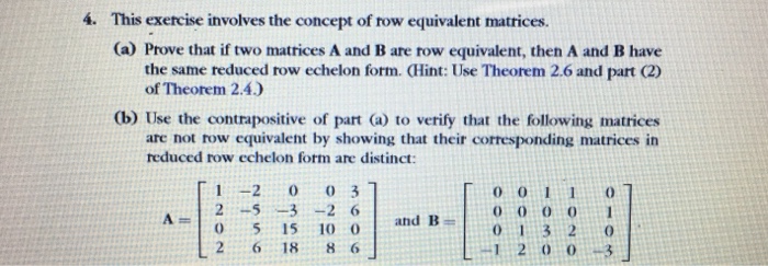 Solved 4. This exercise involves the concept of row | Chegg.com