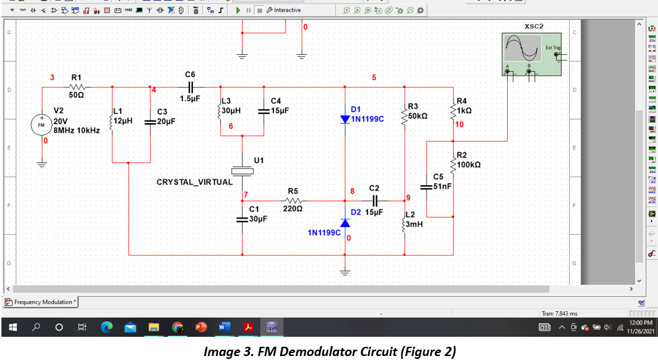 Solved EXPERIMENT ON FREQUENCY MODULATION (PRINCIPLES Circuit Diagram