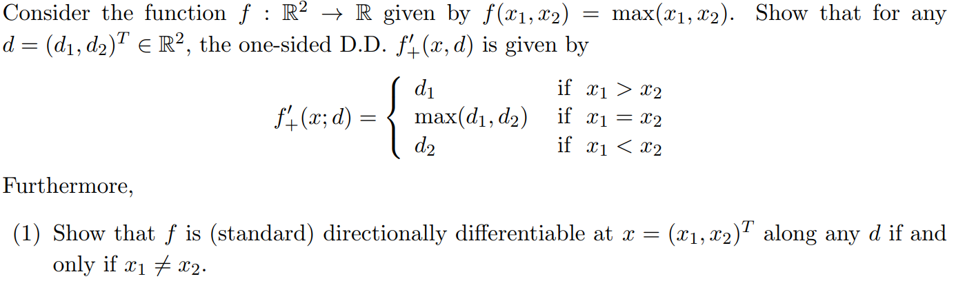 Solved Consider the function f:R2→R given by | Chegg.com