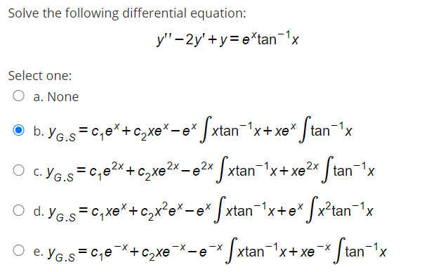 Solved Solve The Following Differential Equation Y 2y Chegg Com