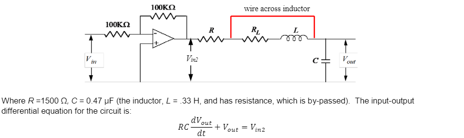 Solved Given the above LRC circuit input-output differential | Chegg.com