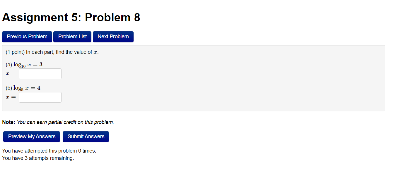 Solved Assignment 5: Problem 8 Previous Problem Problem List | Chegg.com
