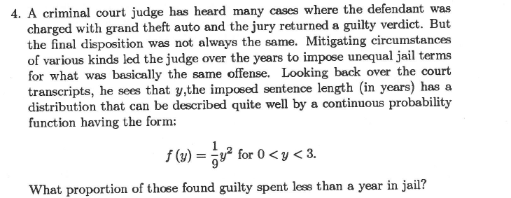 Math Judges Problem Solved 4. A criminal court judge has heard many cases where | Chegg.com