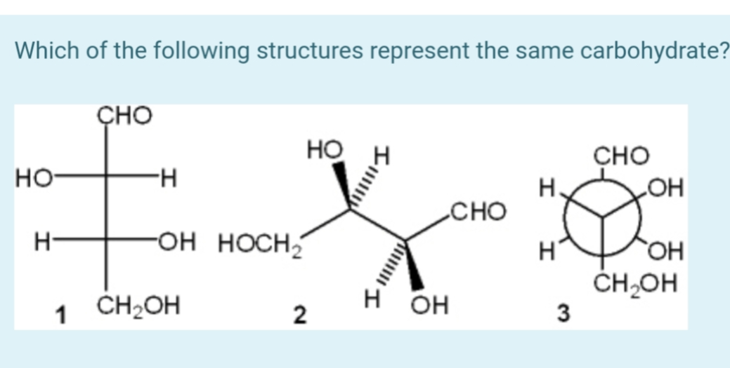 which of the following is not part of a carbohydrate cho molecule