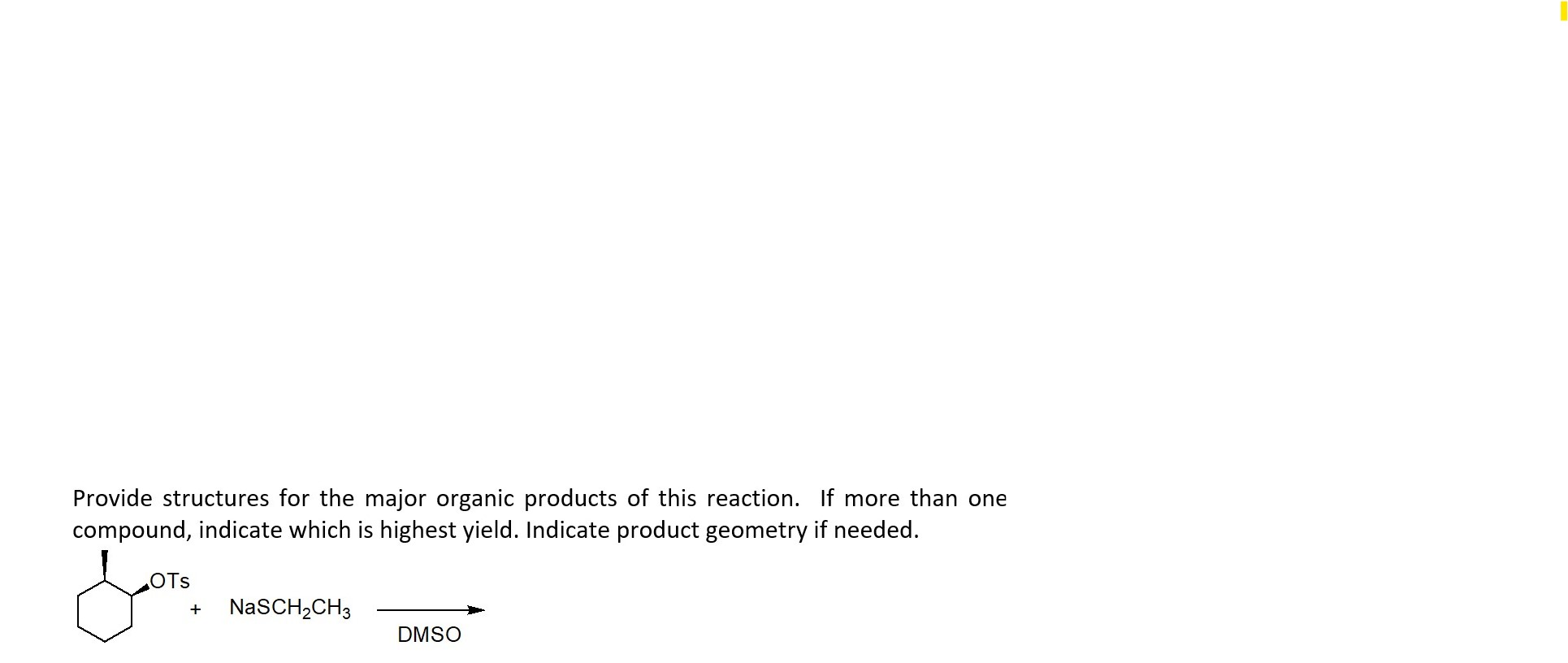 Solved Provide structures for the major organic products of | Chegg.com
