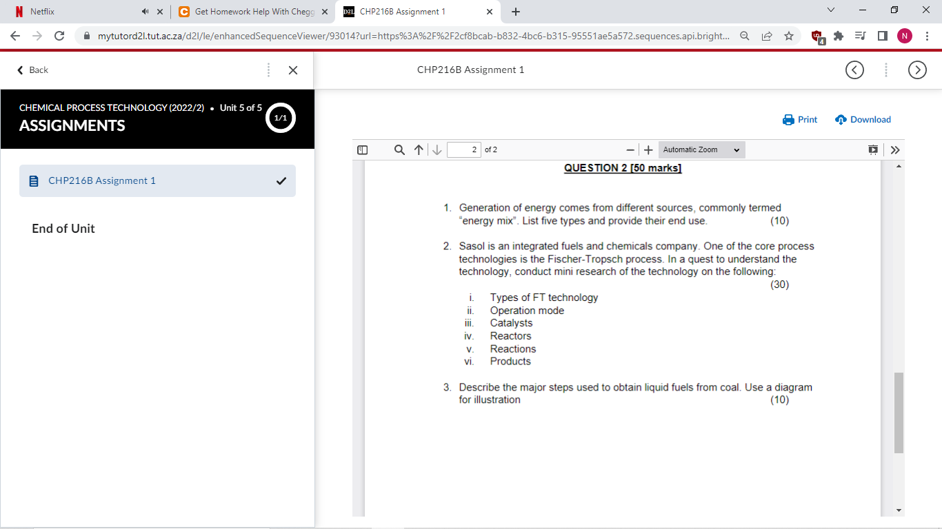 Solved 1. Generation of energy comes from different sources, | Chegg.com
