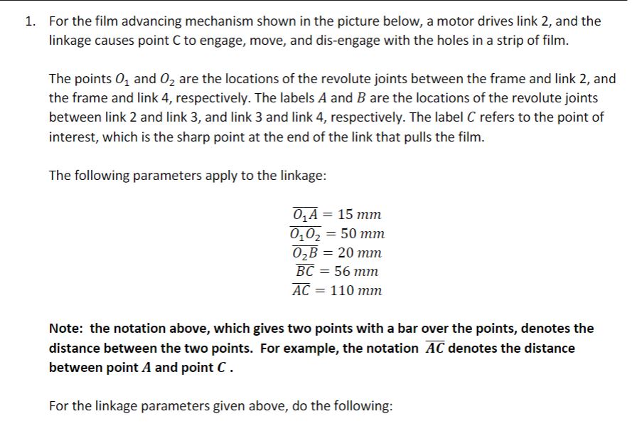 For the film advancing mechanism shown in the picture | Chegg.com
