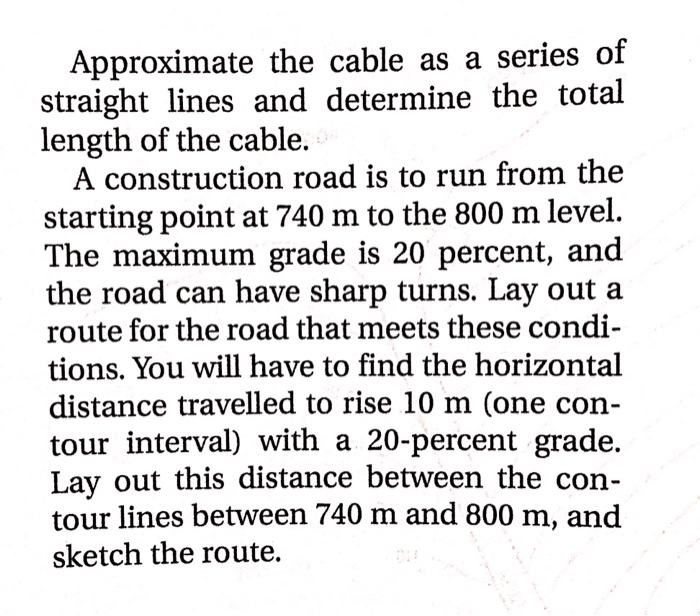 Solved 33. A cableway is to go from elevation 740 m to point | Chegg.com