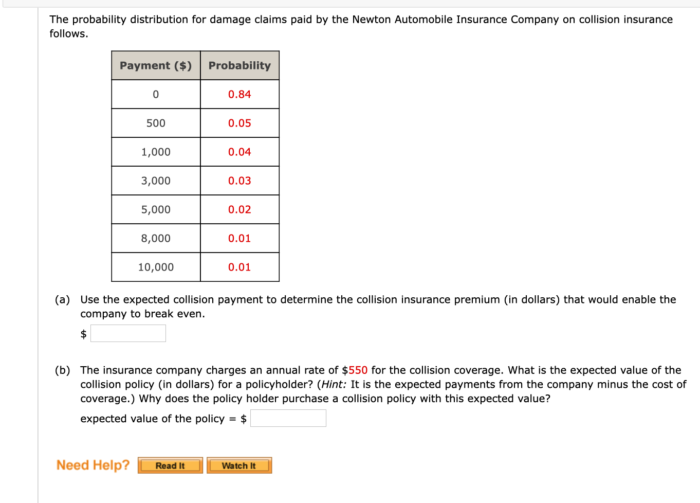 solved-the-probability-distribution-for-damage-claims-paid-chegg