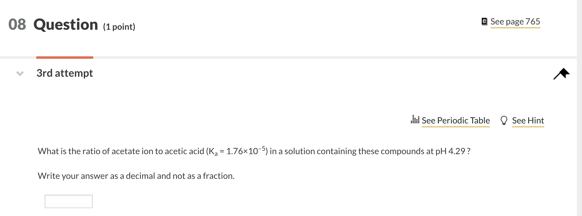 Solved 08 Question (1 point) e See page 765 3rd attempt W | Chegg.com