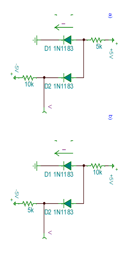 Solved For the following ideal diodes, find the labeled | Chegg.com