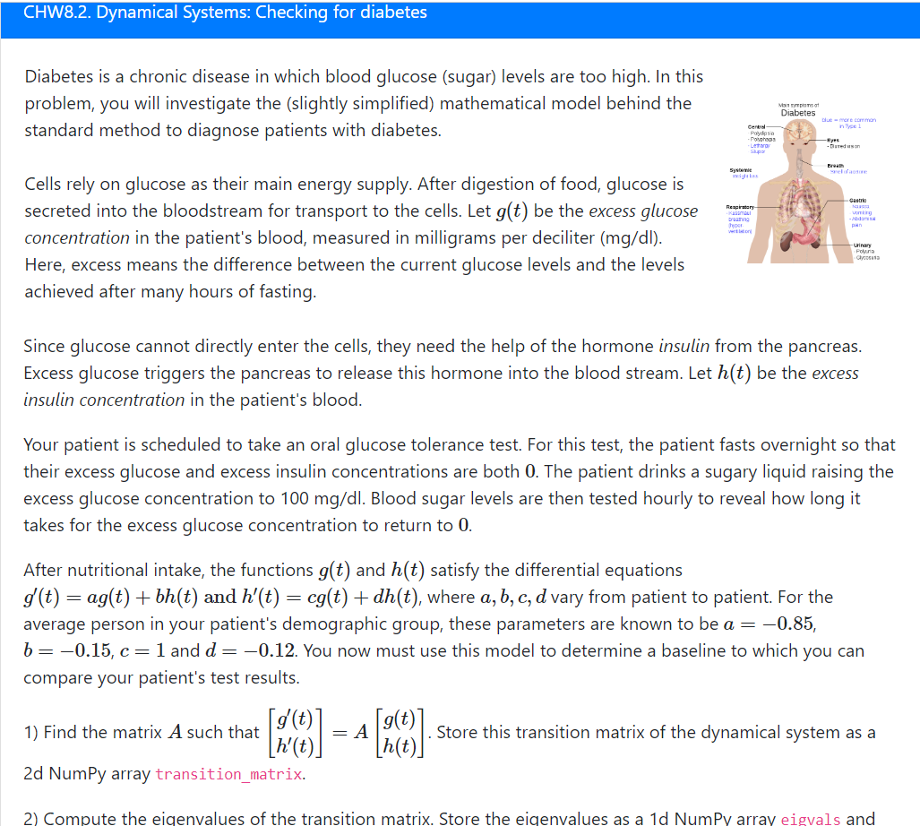 Diabetes is a chronic disease in which blood glucose