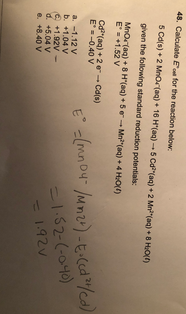 solved-48-calculate-e-cell-for-the-reaction-below-5-cd-s-chegg