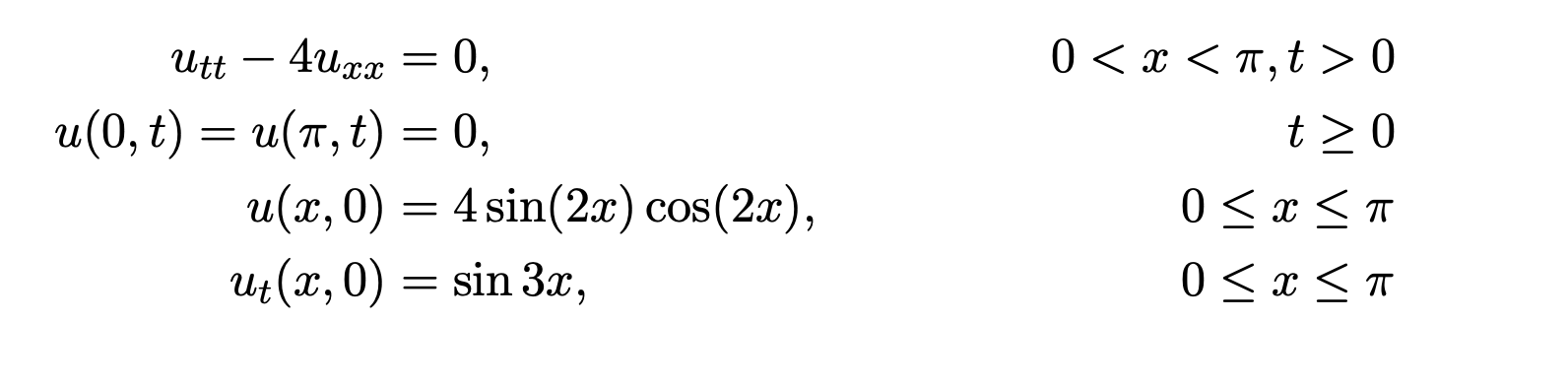 Solved PDE Using the variable separation method, determine | Chegg.com