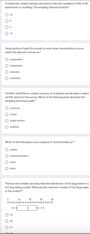 Solved A systematic random sample was used to interview | Chegg.com