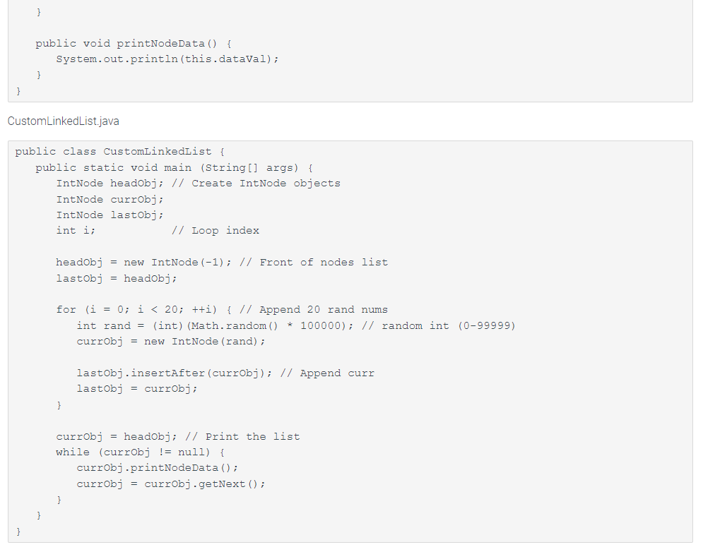 Solved 8.7 Ch. 8 Lab: Linked List You are to develop a | Chegg.com
