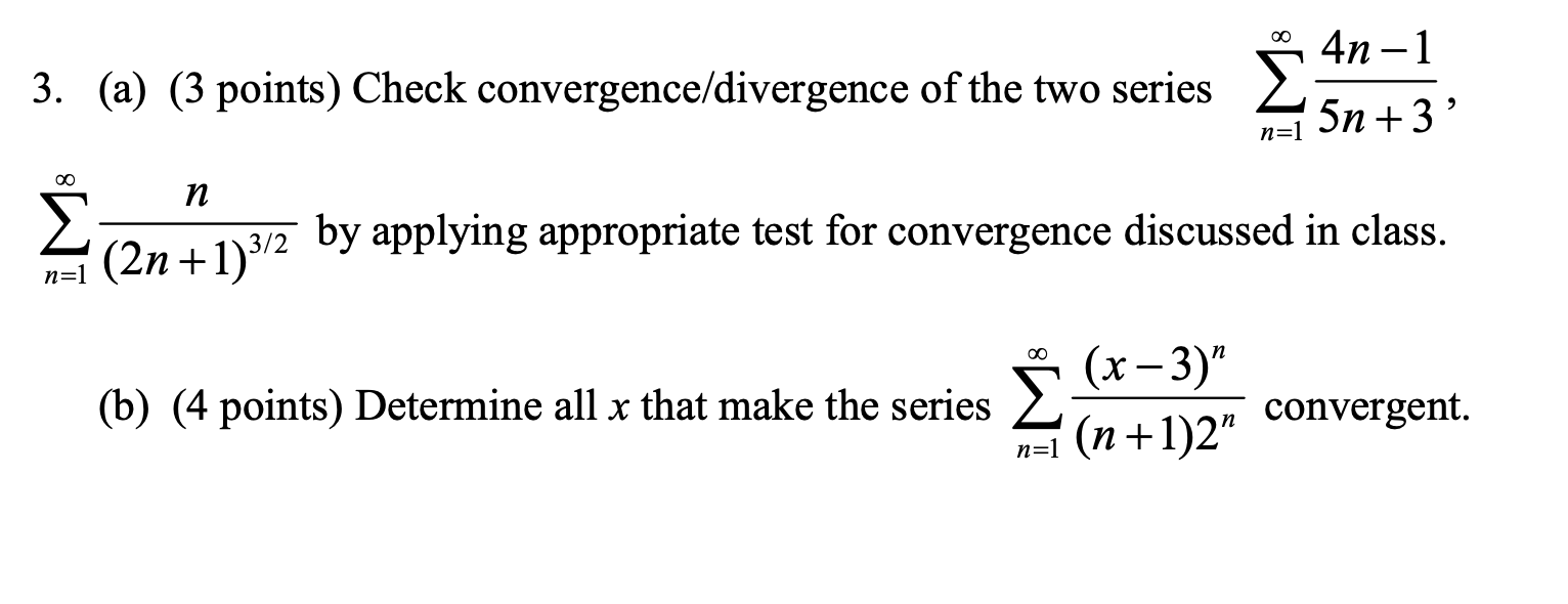 sum of geometric sequence converge