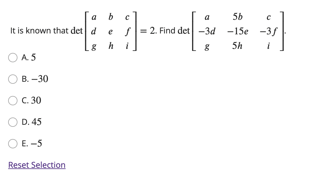 Solved It is known that det⎣⎡adgbehcfi⎦⎤=2. Find | Chegg.com