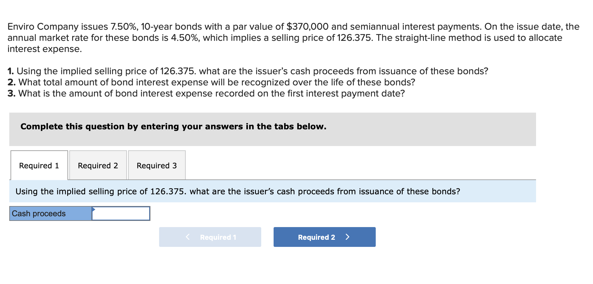 Solved Enviro Company issues 7.50, 10year bonds with a par