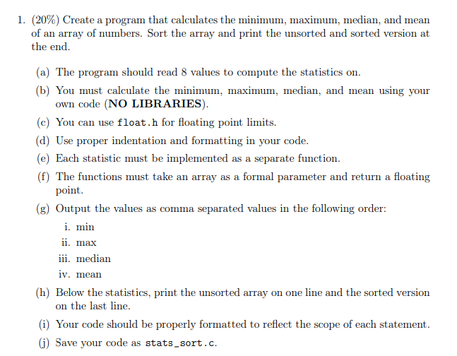 Solved 1. (20%) Create a program that calculates the | Chegg.com