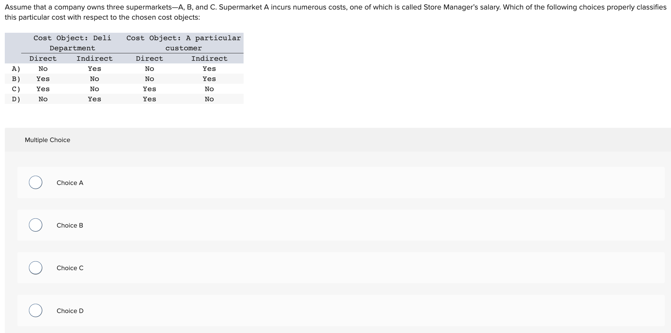 Solved Multiple Choice Choice A Choice B Choice C Choice D | Chegg.com