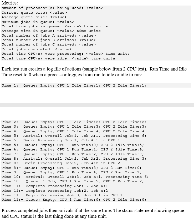 Solved The program simulates a computer with multiple | Chegg.com