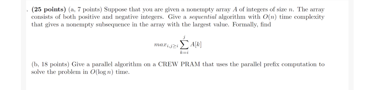 Solved I want bad algorithm and pseudo code as well, with | Chegg.com