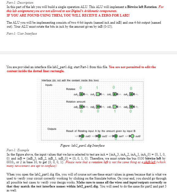 Solved Part-1: Description In this part of the lab you will 