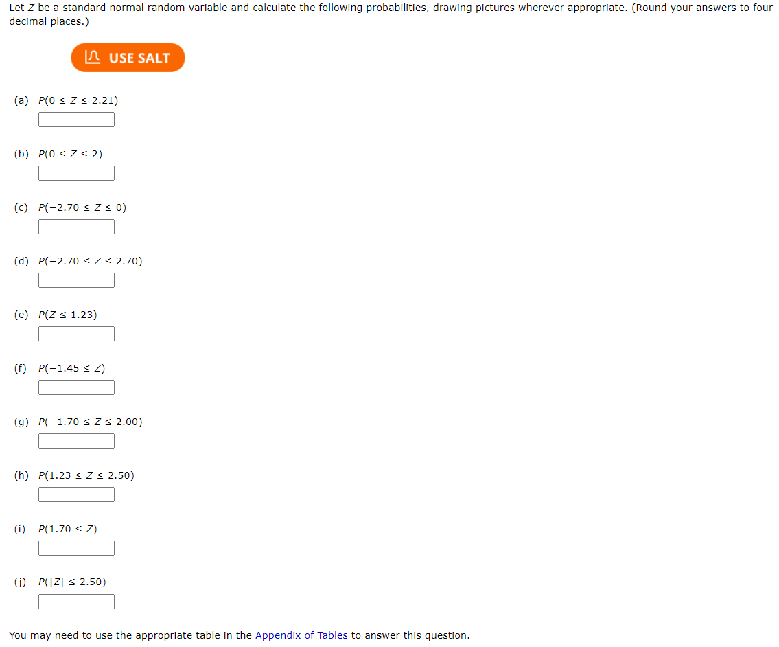 Solved Let Z be a standard normal random variable and | Chegg.com
