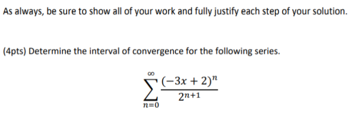 Solved For each problem, you must show and fully justify | Chegg.com