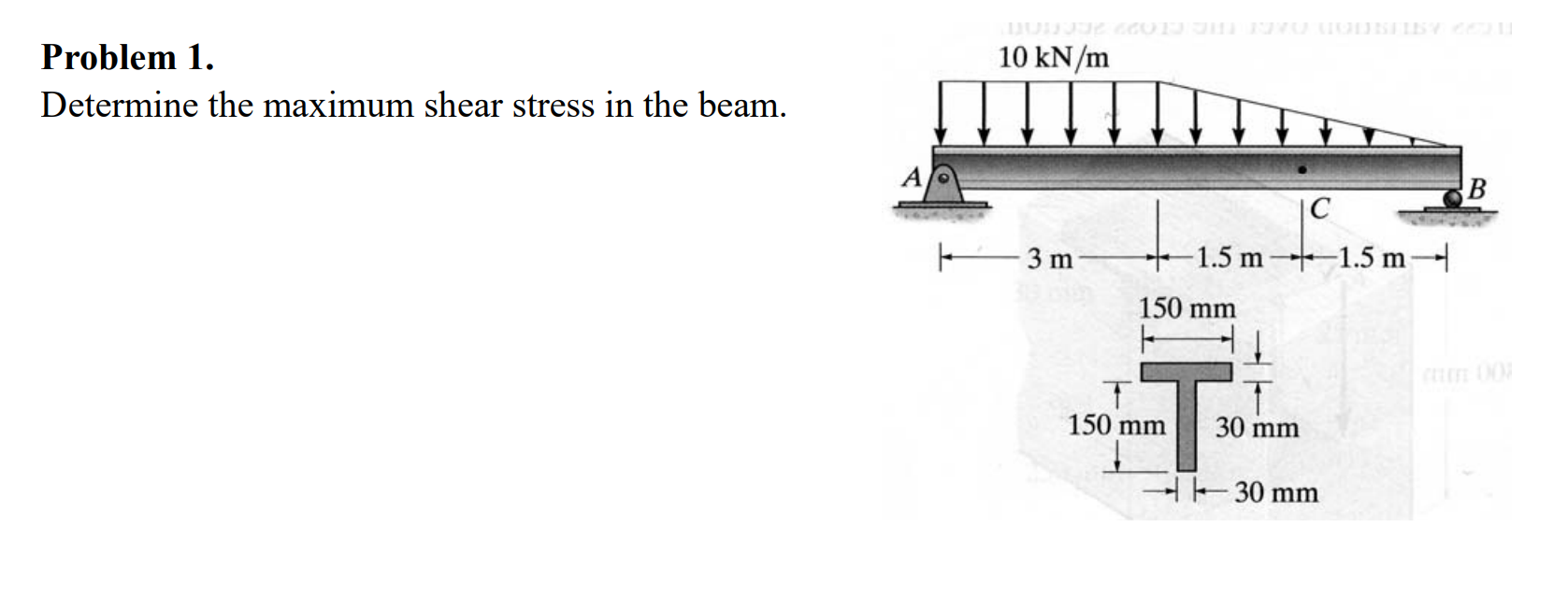 Solved Problem 1. Determine the maximum shear stress in the | Chegg.com