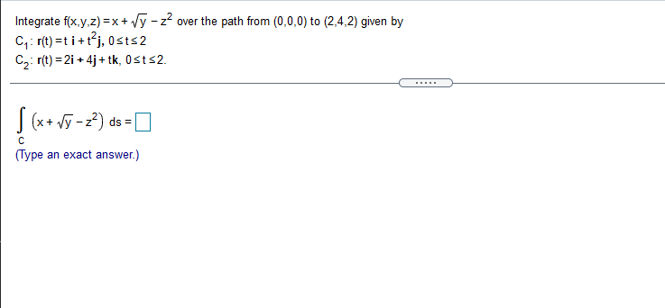Solved Integrate F Left Parenthesis X Comma Y Comma Z Right Chegg