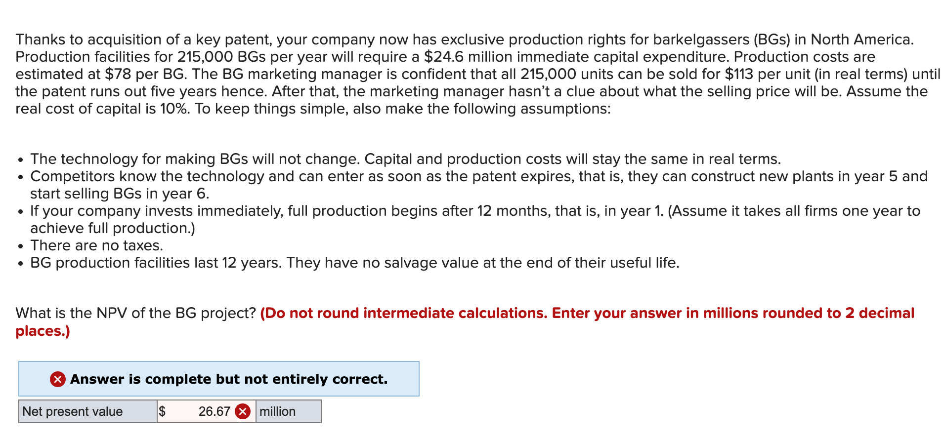 Thanks to acquisition of a key patent, your company