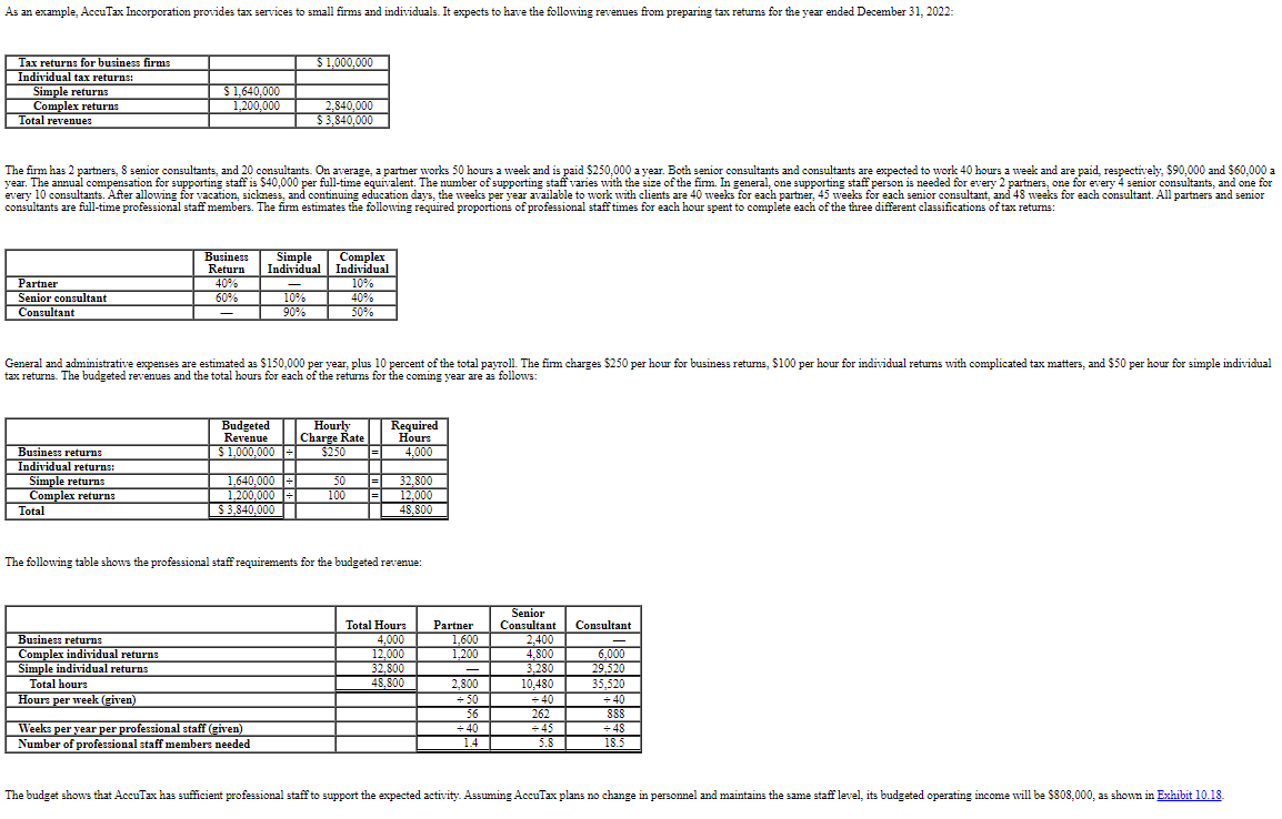 Refer To The AccuTax Incorporated Exhibit One Of The | Chegg.com