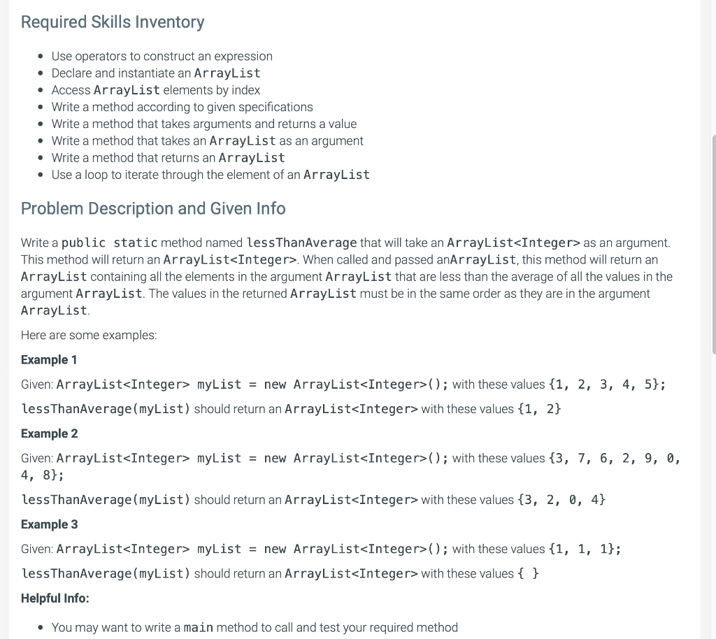 Solved Required Skills Inventory - Use operators to | Chegg.com