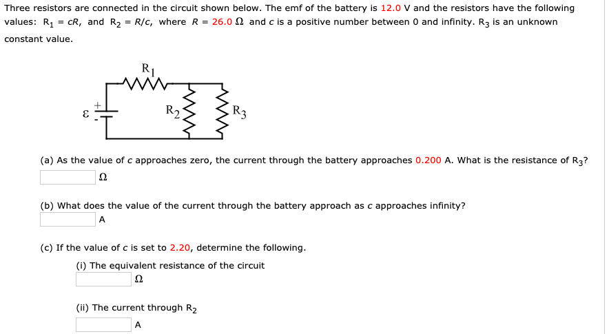 Solved Three Resistors Are Connected In The Circuit Shown | Chegg.com