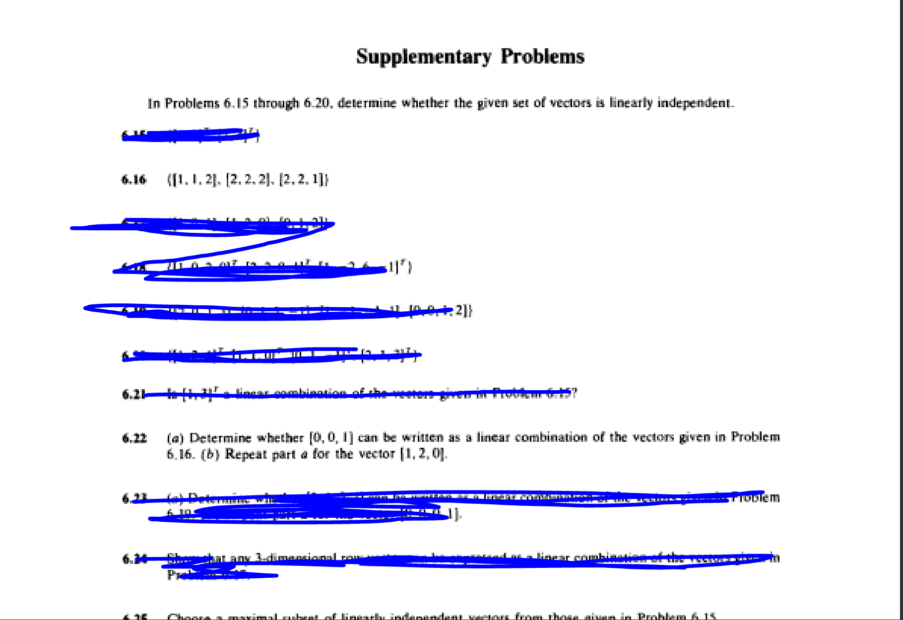 Solved In Problems 6.15 through 6.20, determine whether the | Chegg.com
