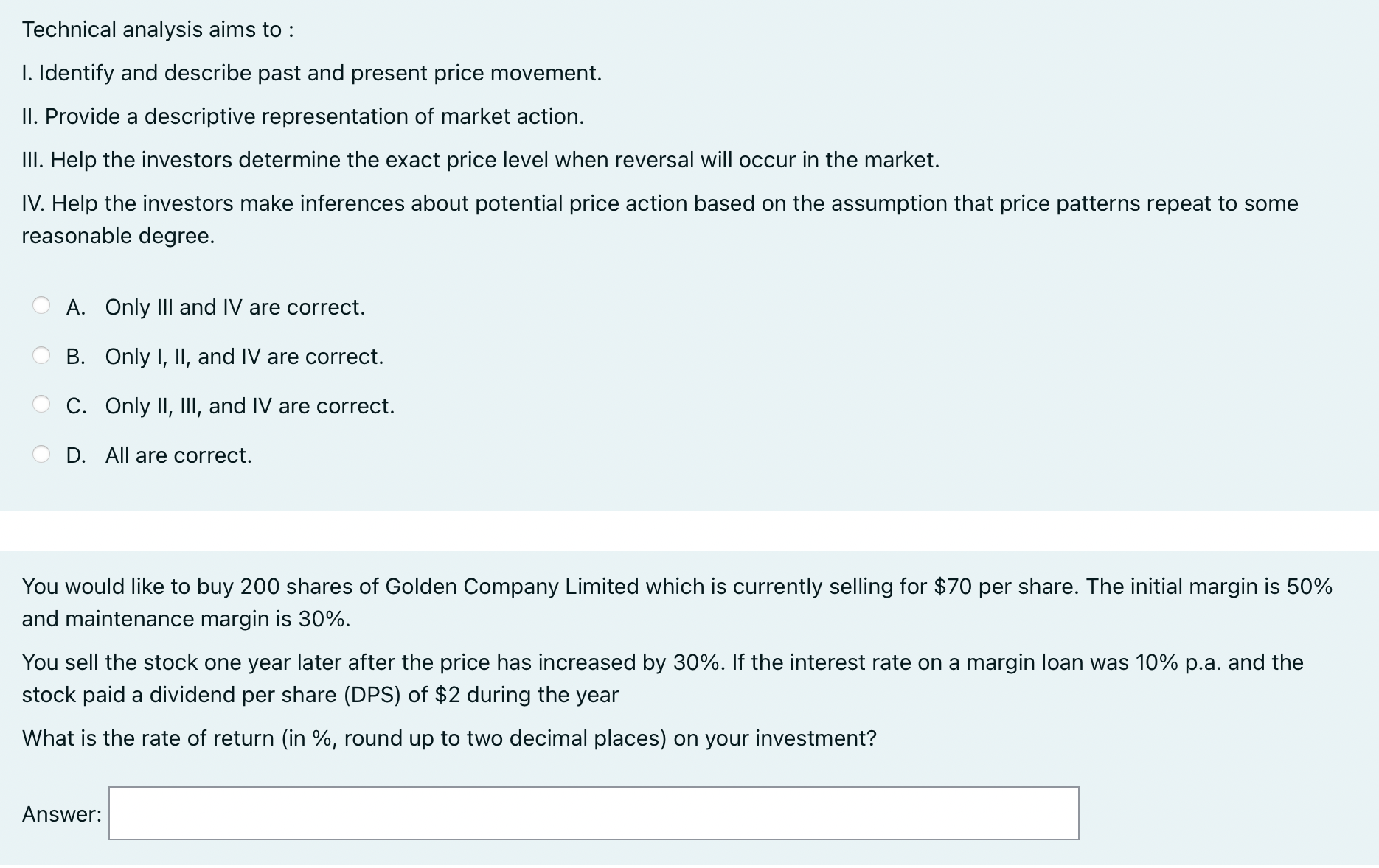 Solved Which Of The Following May Be Responsible For The | Chegg.com