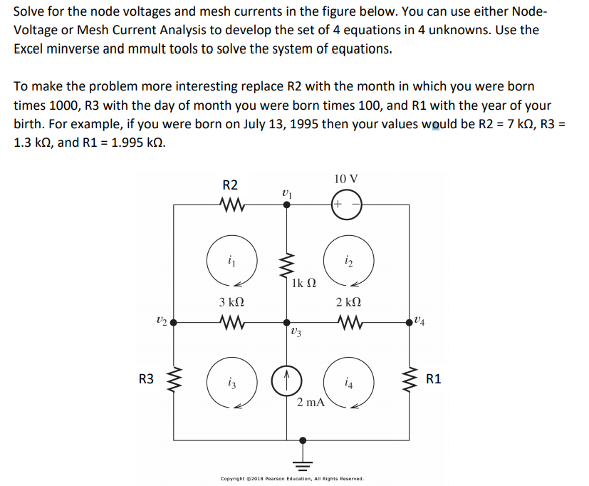 Solved Solve for the node voltages and mesh currents | Chegg.com