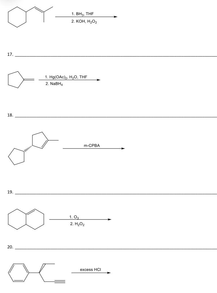 Solved Write the name of each reaction. Predict the MAJOR | Chegg.com